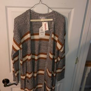 Long sweater cardigan